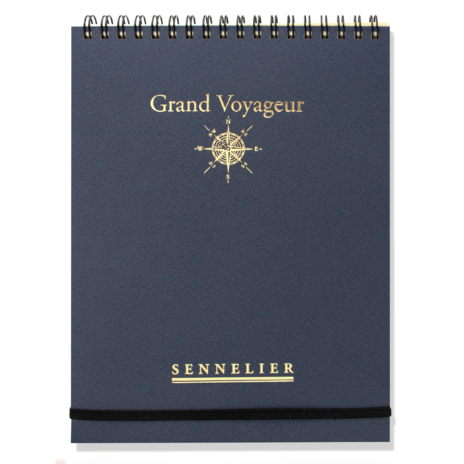 Sennelier Grand Voyageur Travel Sketchbook - 16x21cm, 6.3x8.27", 90g, 65 sheets