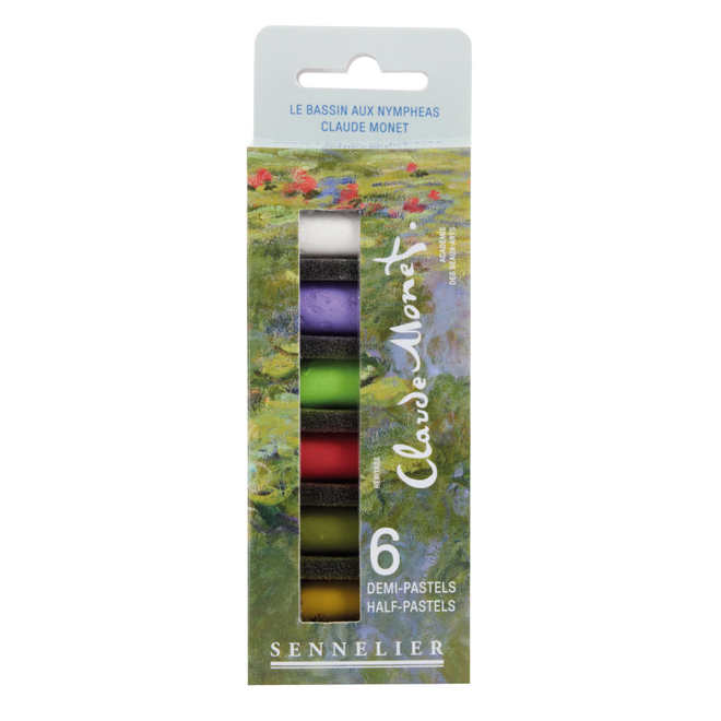 Sennelier Extra-Soft Half Pastels - 6 Colour Set: Claude Monet: The Water Lily Pond