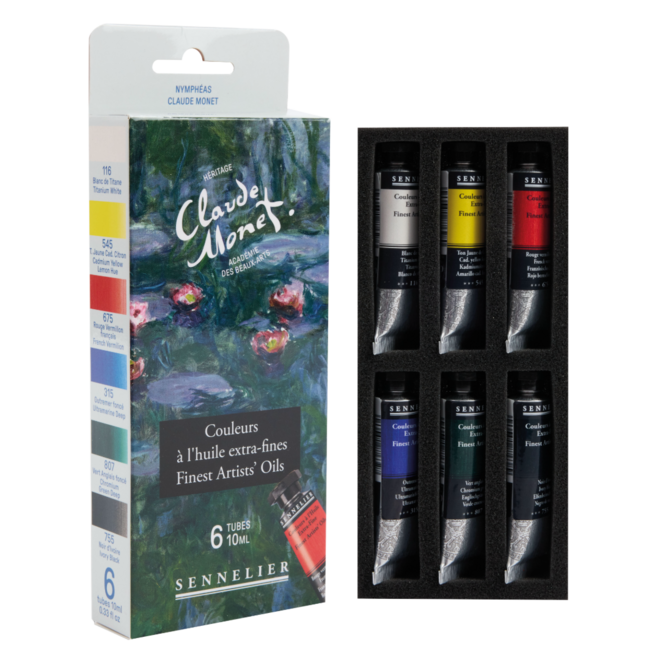 Sennelier Finest Artists' Oils - 6 x 10ml Tube Set - Claude Monet: Water Lilies