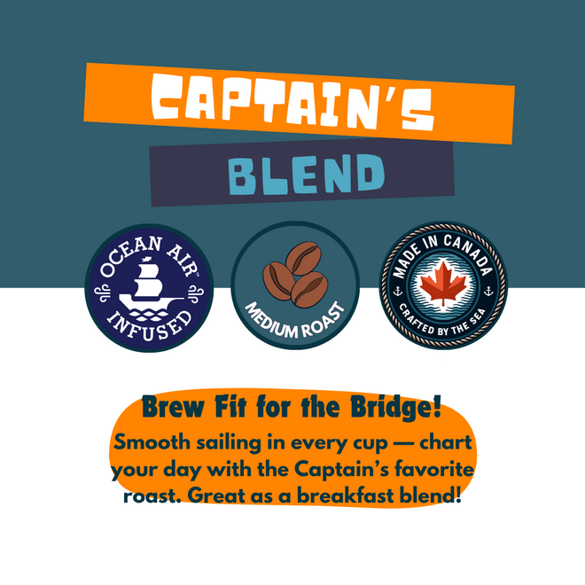 Saltwinds Coffee Company: 100g Sampler Pack - Captains Blend - Med, Ground
