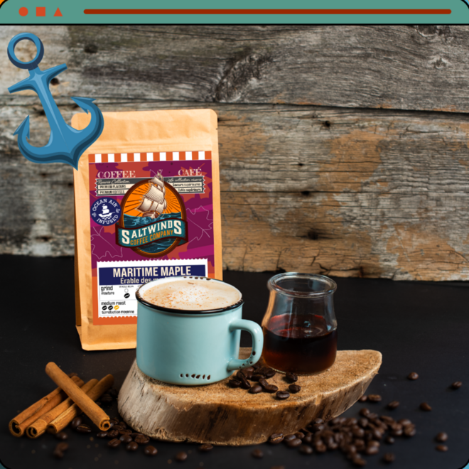 Saltwinds Coffee Company: 100g Sampler Pack - Maritime Maple - Med, Ground