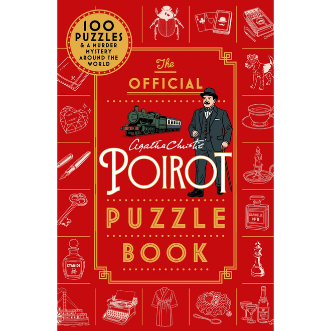 The Official Agatha Christie: Poirot Puzzle Book - 100 Puzzles & a Murder Mystery Around the World