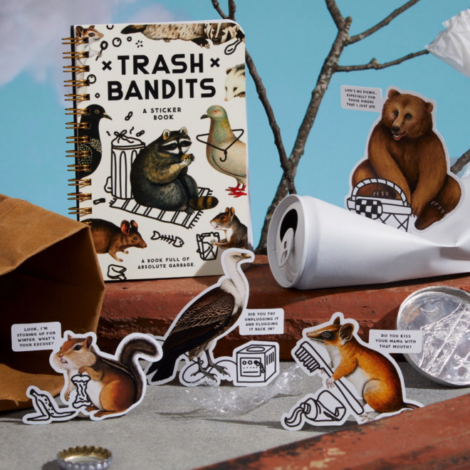 Trash Bandits: A Sticker Book - A Book Full of Absolute Garbage