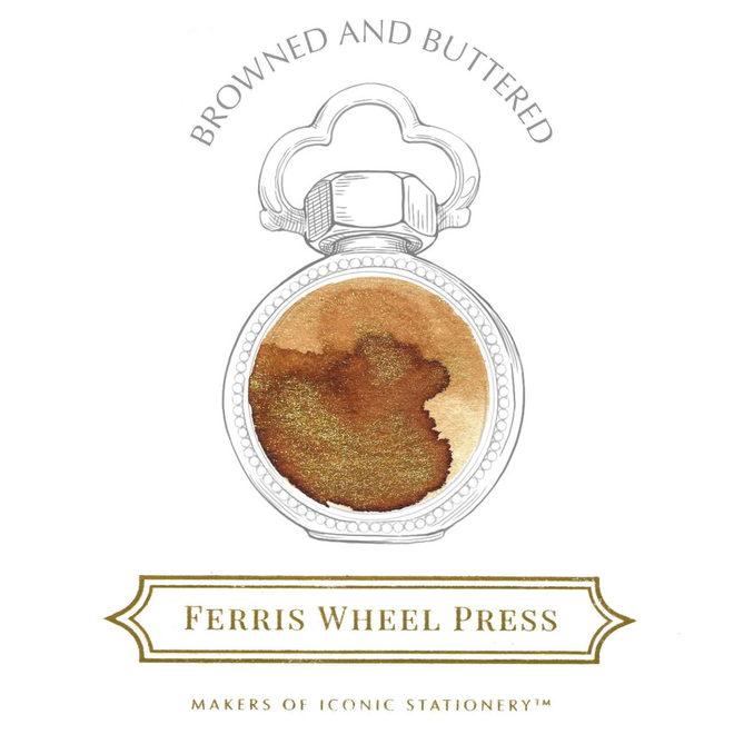 Ferris Wheel Press: Everyday Fountain Pen Ink - 10mL Browned and Buttered