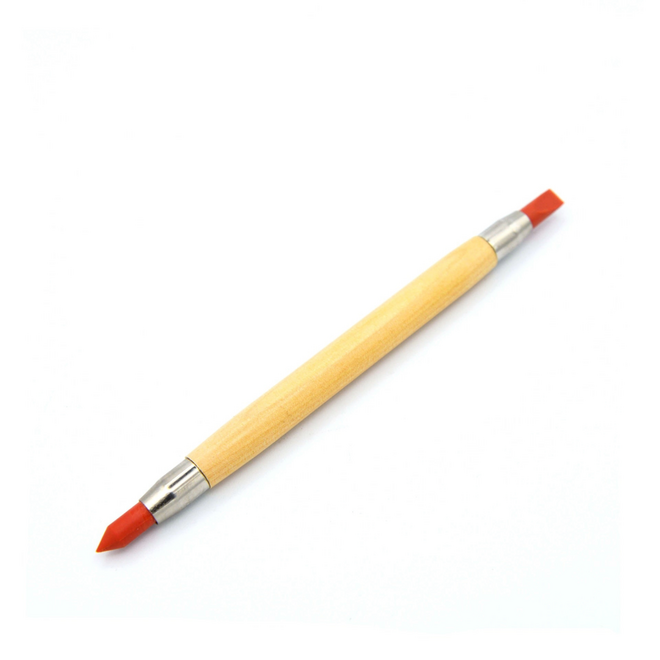 Double Ended Rubber Shaping Tool - Chisel & Round Point