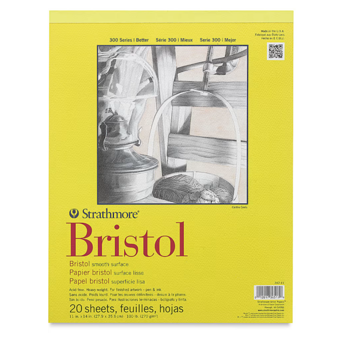 Strathmore Bristol Smooth Pad 11x14 20 Sheets