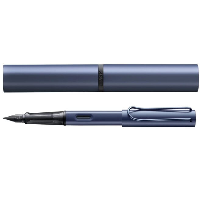 Lamy Lx Blue Fountain Pen Medium M With Case