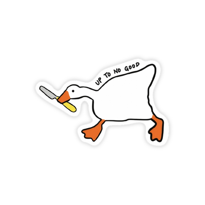 StickerYou Waterproof Vinyl Sticker - Untitled Goose Game