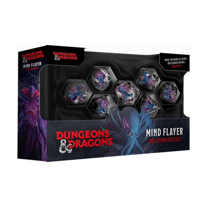Fanroll RPG Resin Dice Set - Dungeons & Dragons: Mind Flayer Inclusion