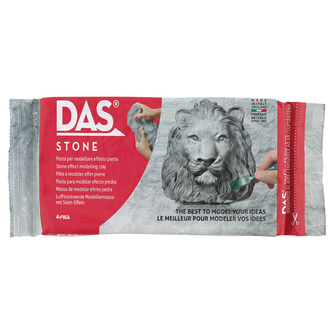 DAS Air-Hardening Modelling Clay - 1kg / 2.2lb, Stone Effect