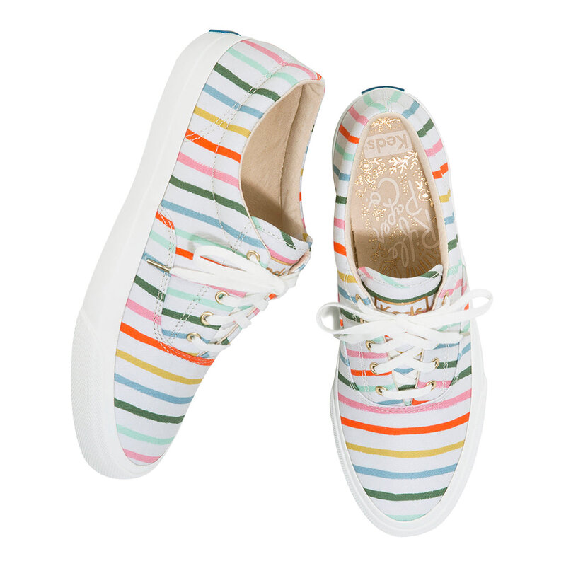 Keds Anchor Rifle Paper Co Happy Stripe Shoe - Women's