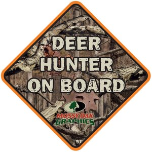 Mossy Oak Graphics Deer Hunter On Board 5” Sticker