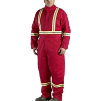 Walls Red 9-Ounce FR 88/12 Striped Coverall C62045
