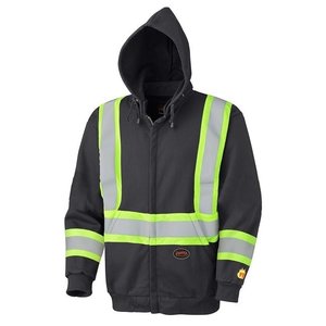 Pioneer Pioneer Flame Resistant/ Arc Rated Heavyweight Hi-Vis Hoodie - Black 337SF