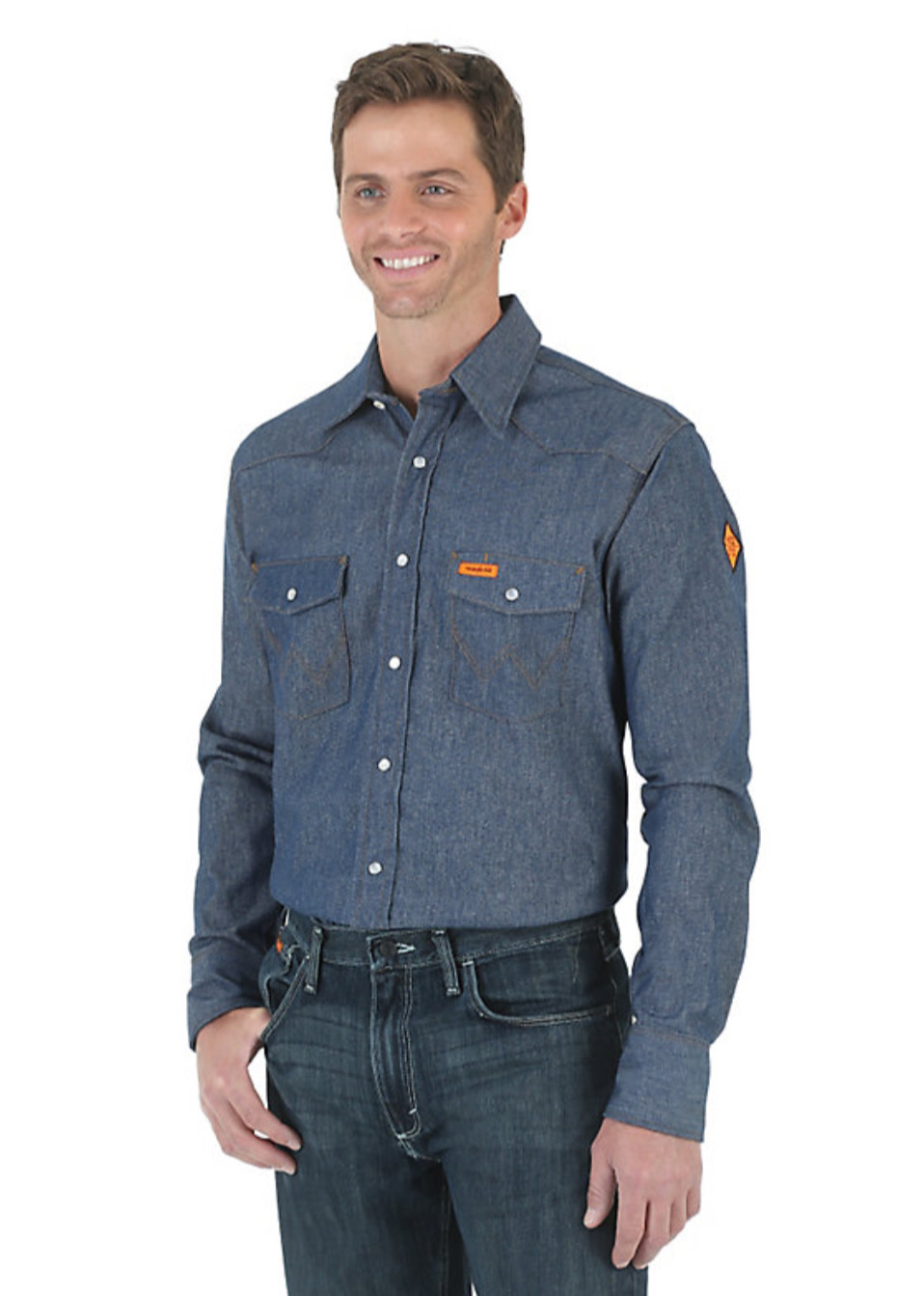 wrangler denim work shirts