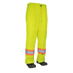 Forcefield Hi Vis Safety Tricot Traffic Pants with Vented Legs and Elastic Waist