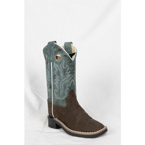 Old West Old West Brown Blue Cowboy Boot BSC 1884