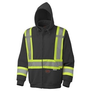 Pioneer Pioneer 6925BK V1060471 Hi-Viz Polyester Fleece Hoodie – Black