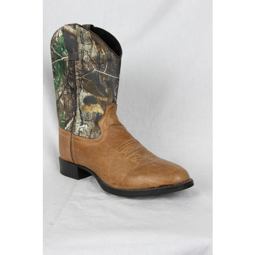 Old West Old West Brown Camo Cowboy Boot 1916Y 7