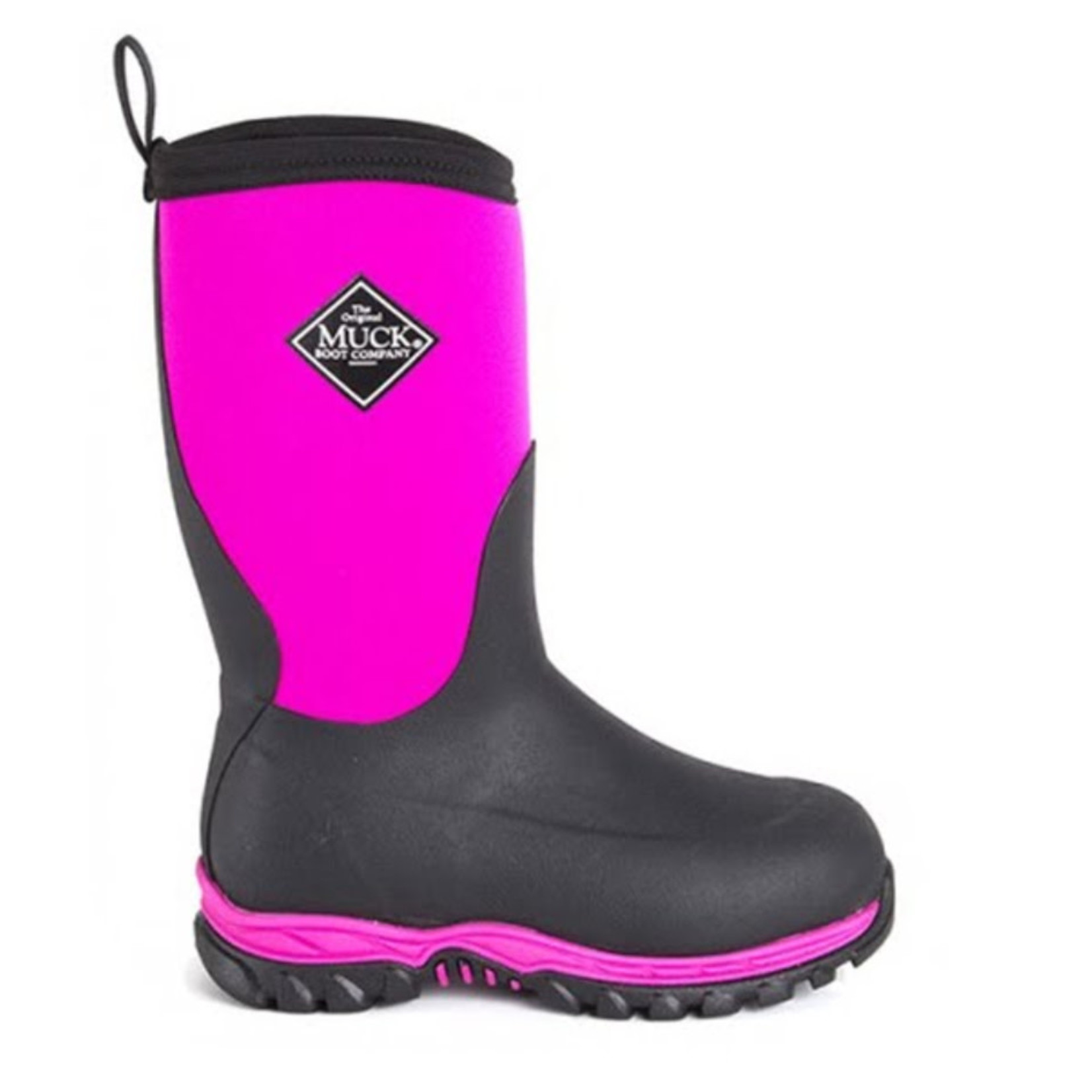 Muck Kids Rugged II RG2-400 Pink and Black Waterproof Winter Boot - Big ...