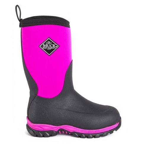 Muck Muck Kids Rugged II RG2-400 Pink and Black -40 Waterproof Winter Boot