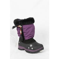 Baffin Winter Boot Toddler -40C Girl Sasha Plum SNFL-C002