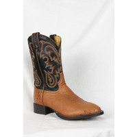 Tony Lama Men’s Peanut Brittle Smooth Ostrich TX6009 Cowboy Boot