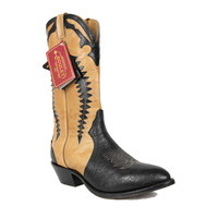 Boulet Black Brown Cowboy Boot 1869