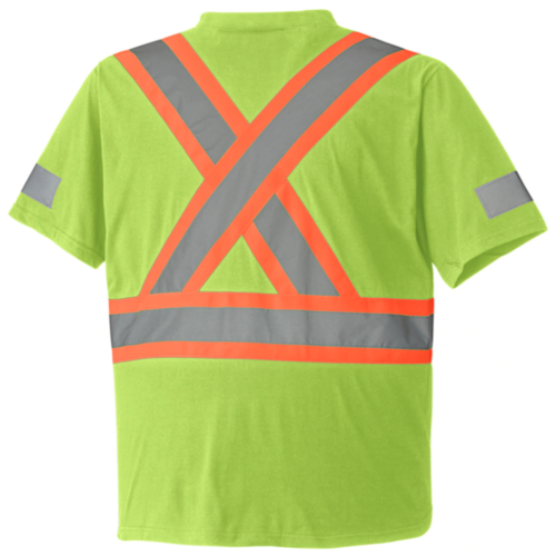 Pioneer Pioneer Hi-Vis Cotton Safety T-Shirt Short Sleeve Yellow/Green 6980 V1050560