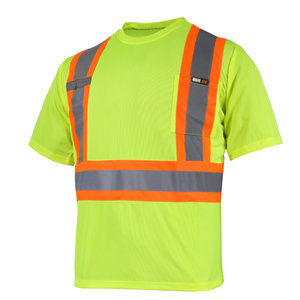 Ganka T-Shirt Short Sleeve 10/4 JOB Quick Dry Reflect Stripe 25-400-J/Y XS
