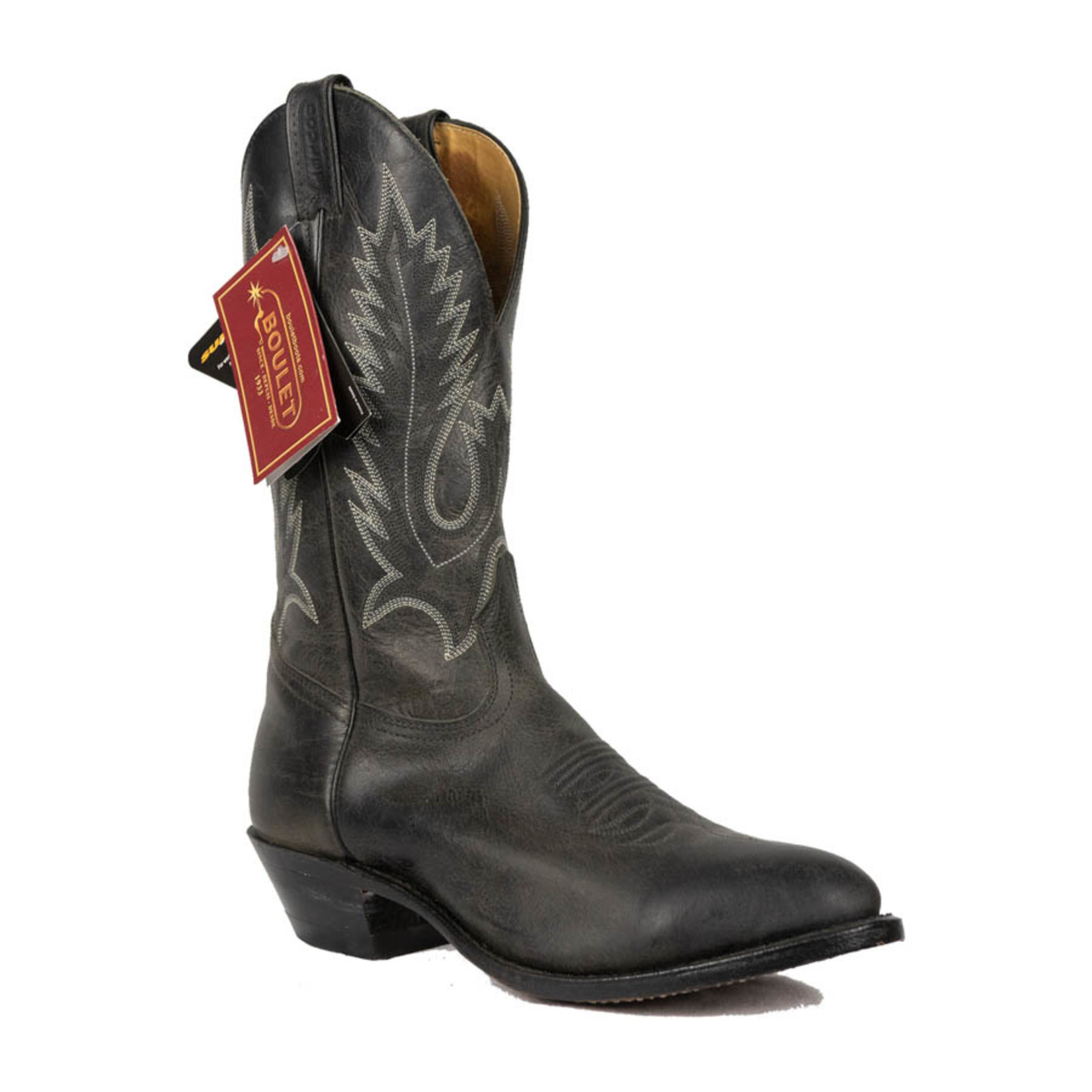 dark gray cowboy boots