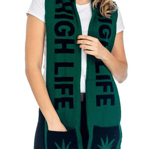 High Life Hooded Scarf With Pockets