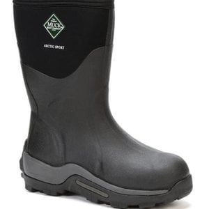 Muck Muck Arctic Sport Soft Toe Mid -40 Fleece Lined Rubber Boot Black ASM-000A-BLK