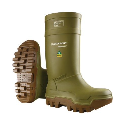 Dunlop Dunlop Purofort Thermo+Full Safety Boot Green D662843-25