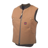 Tough Duck Quilt Lined Vest Brown  1937