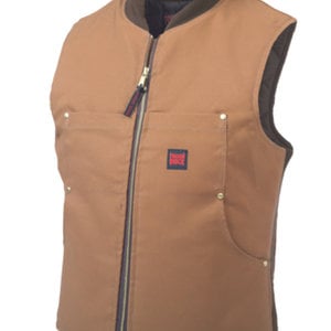 Tough Duck Tough Duck Quilt Lined Vest Brown  1937