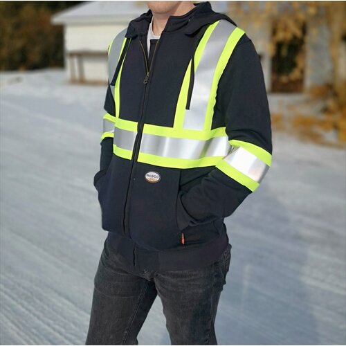 Rasco Rasco FR Front-Zip w/Detachable Hood - FR7102 BK Rasco Rasco FR Front-Zip w/Detachable Hood - FR7102 BK