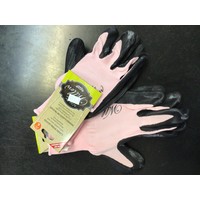 Ladies Work Glove with Extra Grip Pink/Black 70-1-441