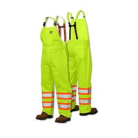 Work King Uninsulated Hi-Vis Rain Bib Yellow S37711