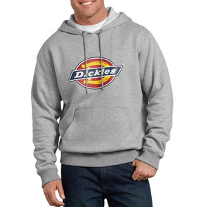 Dickies Dickies Relaxed Fit Logo Fleece Hoodie, Heather Gray TW45AHG