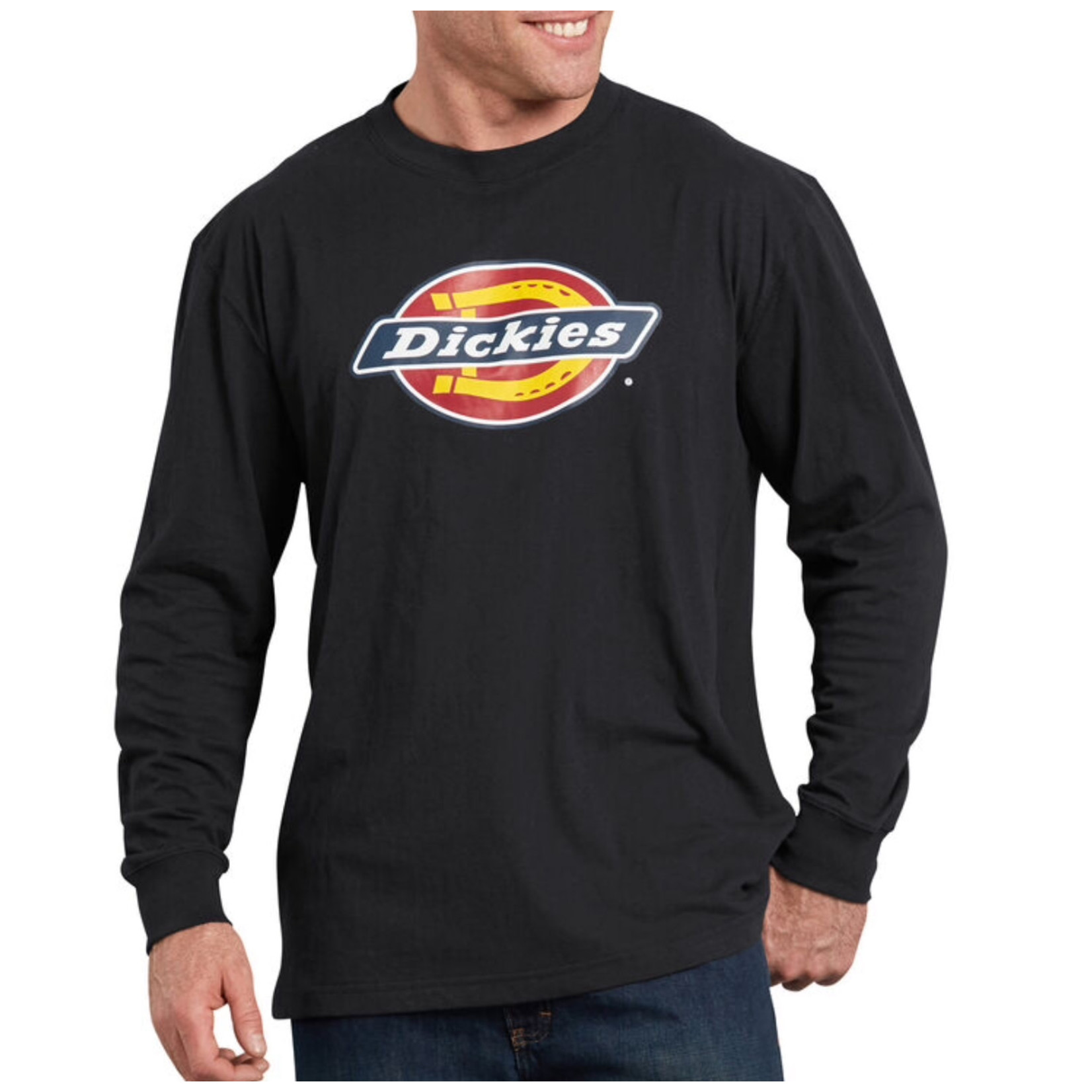 Dickies Dickies Long Sleeve Regular Fit Icon Graphic T-Shirt Black WL45AABK