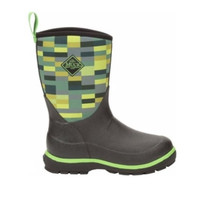 Muck Kids Element Print KEL-3PIX Pixel Green Boot - SIZE 7 ONLY