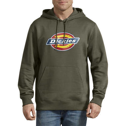 Dickies Dickies Men's Relaxed Fit Logo Fleece Pullover Hoodie - Green TW45A Dickies Dickies Men's Relaxed Fit Logo Fleece Pullover Hoodie - Green TW45A