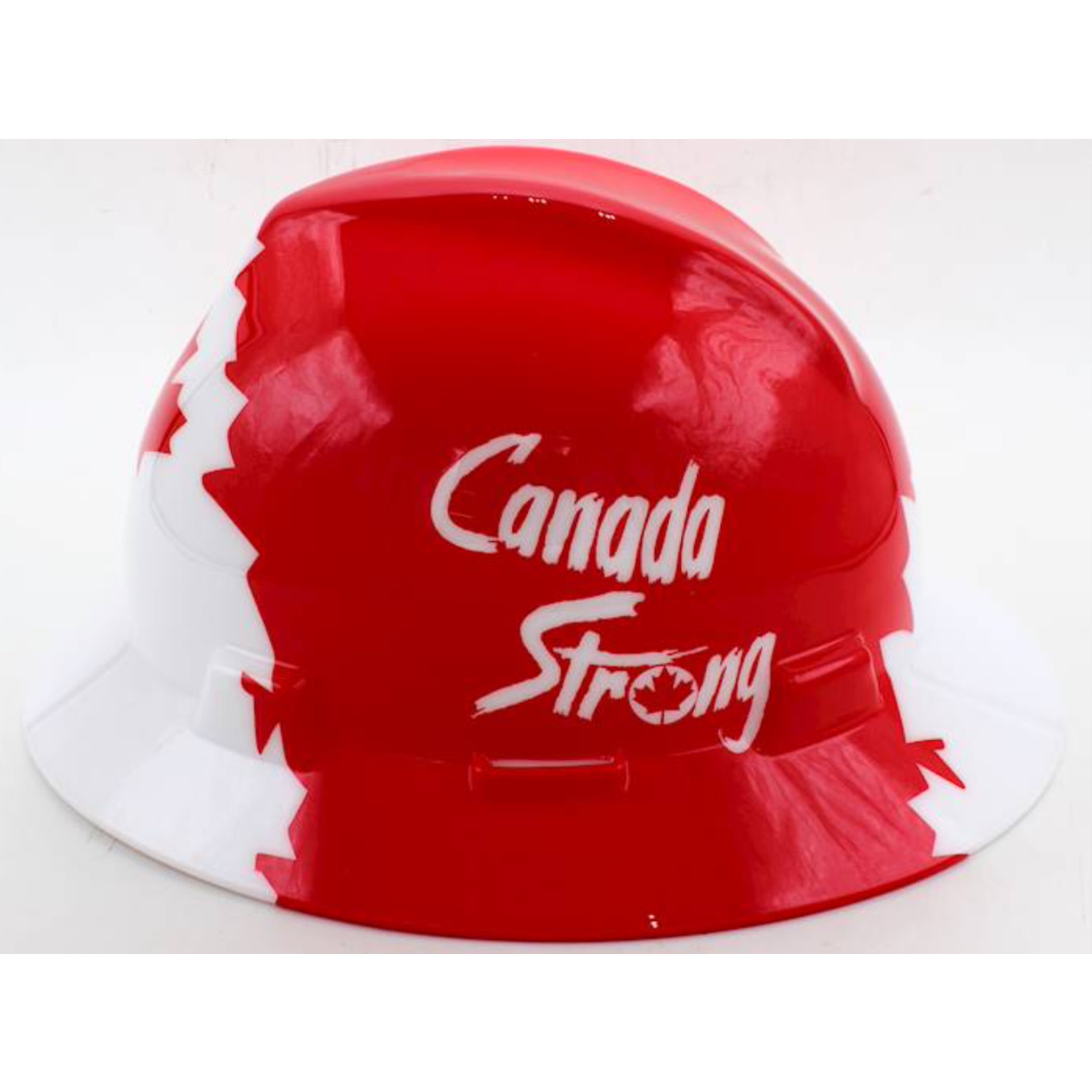 MSA Red Canada Strong Full Brim Hard Hat