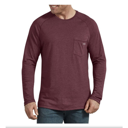 Dickies Dickies Men Cooling Temp-iQ Burgundy Performance Long Sleeve Shirt SL600BYH Dickies Dickies Men Cooling Temp-iQ Burgundy Performance Long Sleeve Shirt SL600BYH