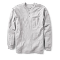Rasco FR Henley Shirt Grey - Flame Resistant - FR0101GY