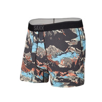 Saxx Quest Boxer Brief with Fly MOB - Black Mountainscape