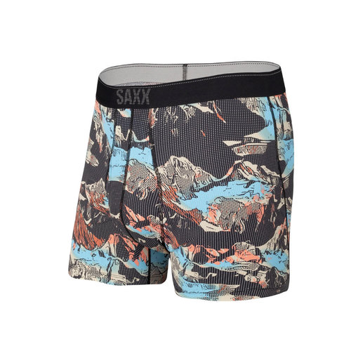 SAXX Saxx Quest Boxer Brief with Fly MOB - Black Mountainscape