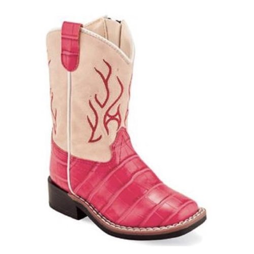 Old West Old West Light Pink Children’s Cowgirl Boot VB1072 - SIZE 7 Old West Old West Light Pink Children’s Cowgirl Boot VB1072 - SIZE 7