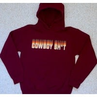 Cowboy Shit - Steppin’ Maroon Hoodie